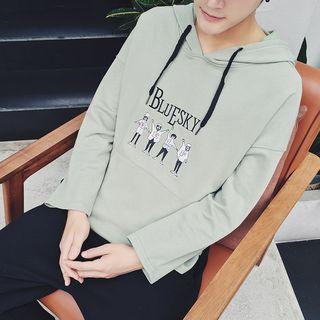 Cartoon Embroidered Hoodie