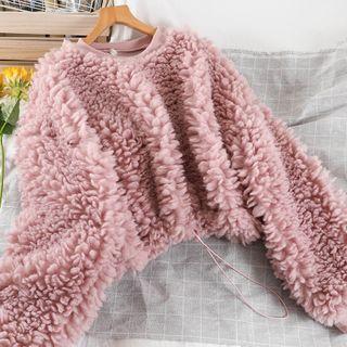 Fleece Cropped Sweatshirt