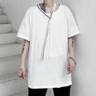 Set: Elbow-sleeve T-shirt + Neck Tie