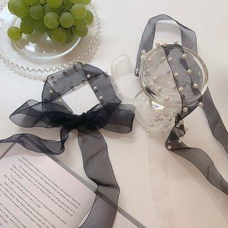 Beaded Ribbon Headpiece