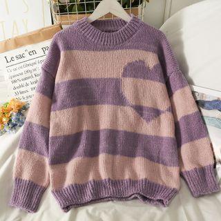 Colorblock Oversized Sweater