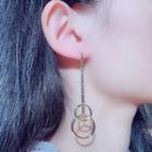Hoop Asymmetrical Dangle Earring 1 Pr - Gold - One Size