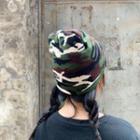 Camouflage Knit Beanie Camouflage - Green - M