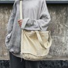 Frayed Canvas Crossbody Bag