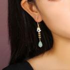 Retro Bead & Flower Dangle Earring Dangle Earring - One Size