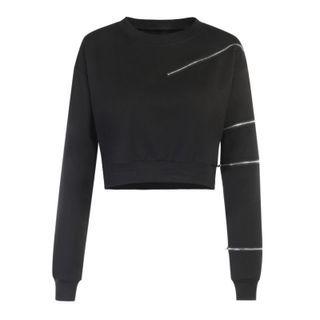 Asymmetrical Zipped Sweatshirt