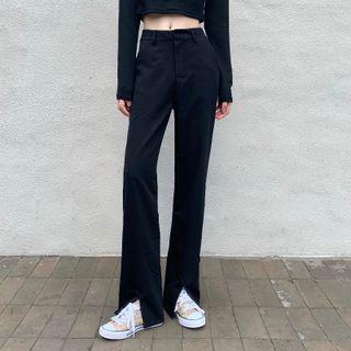 High-waist Split Pants