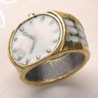 Vintage Watch Ring - White White - One Size