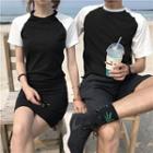 Couple Matching Raglan Short Sleeve T-shirt