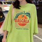 Fruit Print Loose-fit T-shirt