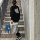 Heart Cutout Sweatshirt / Sweatpants