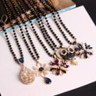 Flower / Owl Long Necklace