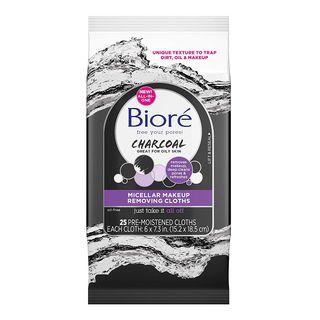 Kao - Biore Charcoal Make-up Removing Cloths 25 Count