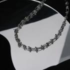 Knot Stainless Steel Necklace 1 Pc - Silver - One Size