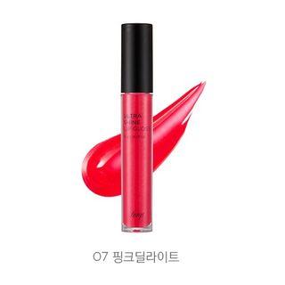The Face Shop - Ultra Shine Lip Gloss - 8 Types #07 Pink Delight