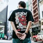 Ghost Print Short-sleeve T-shirt