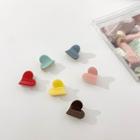Two-tone Panel Heart Hair Clip