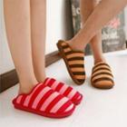 Striped Couple Slippers