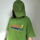 Avocado Print Short-sleeve T-shirt Green - One Size