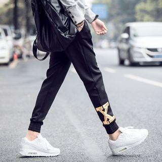 Alphabet Applique Sweatpants
