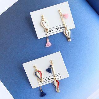 Non-matching Tassel Hot Air Balloon Drop Earring