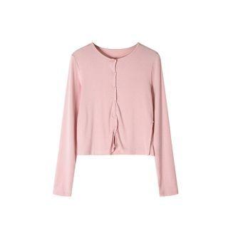 Plain Skinny Long Sleeve Cardigan
