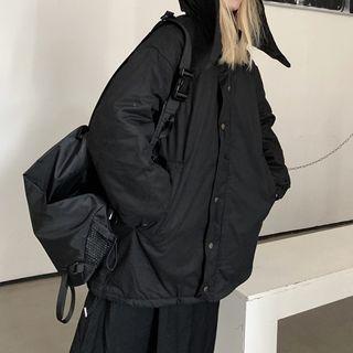 Button Padded Jacket Black - One Size