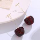 Resin Cherry Dangle Earring 1 Pair - As Shown In Figure - One Size