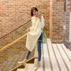 Slit-side Long Knit Dress
