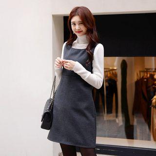 Square-neck Sleeveless Mini Dress