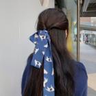 Cat Print Neck Scarf Blue - One Size