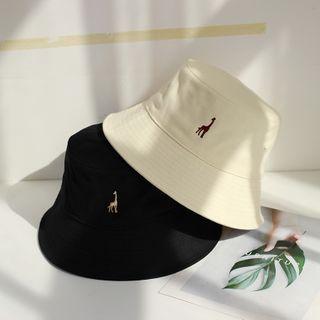 Embroidered Plain Bucket Hat