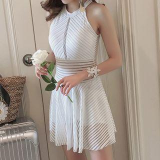 Halter Open Back Swimdress