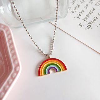 Rainbow Necklace 1 Pc - As Shown In Figure - One Size