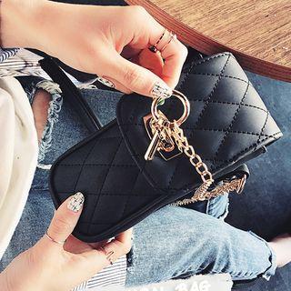 Faux Leather Quilted Mini Crossbody Bag