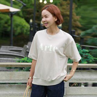 Arte Letter Print T-shirt