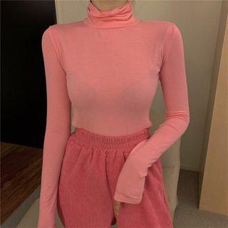 Mock Neck Long-sleeve T-shirt / Sweatpants