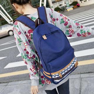 Braided Canvas Backpack