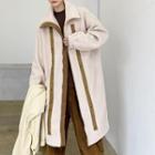 Fleece Liner Hooded Oversize Long Coat