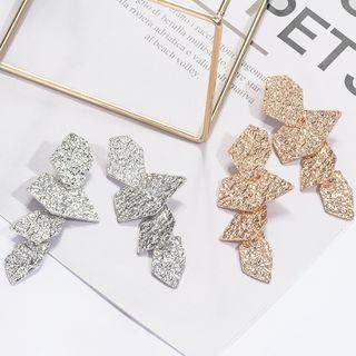 Irregular Textured Alloy Earring