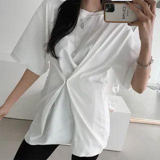 Elbow-sleeve Two-way Top