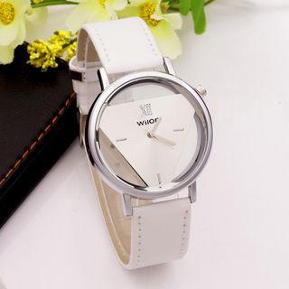 Transparent Triangle Strap Watch
