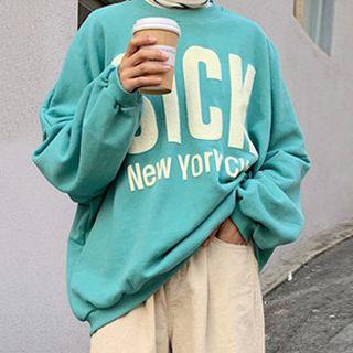 Lettering Pullover / Wide Leg Pants