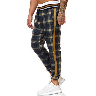 Plaid Drawstring Sweatpants