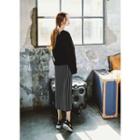 Pinstriped Maxi Skirt