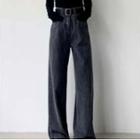 High Waist Mid Rise Loose Fit Jeans