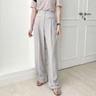 Welt-pocket Wide-leg Dress Pants