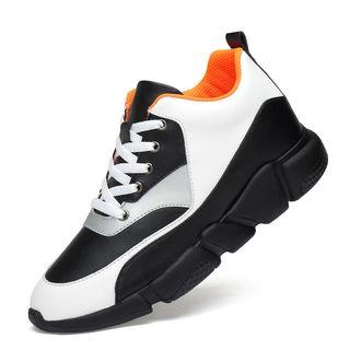Lace-up Panel Athletic Sneakers