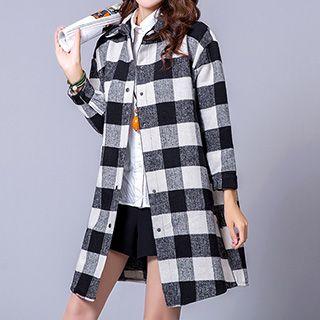 Check Woolen Jacket