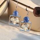 Bead Square Dangle Earring 1 Pair - Hook Earrings - As Shown In Figure - One Size